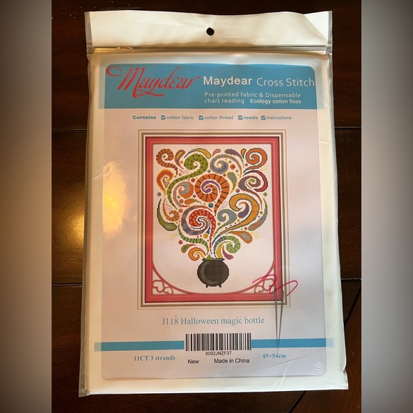 Magic Pot Stamped Cross Stitch Kit - Picture 4 of 5